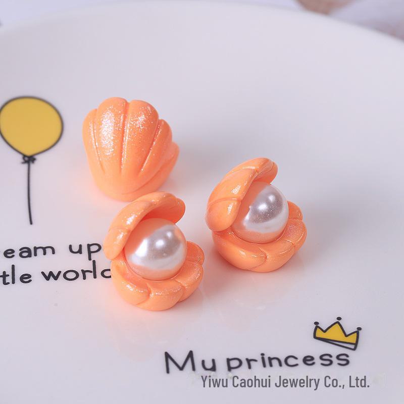 Ocean Pearl Shell Resin Jewelry DIY Keychain & Phone Chain Accessories