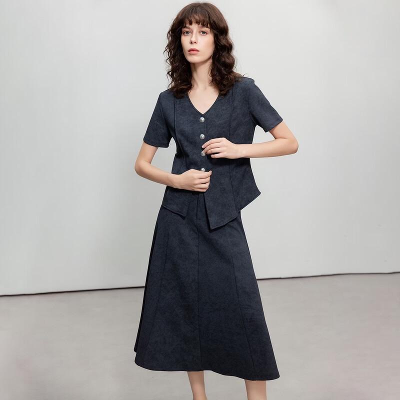 Women s Chic Knitted V-Neck Two-Piece Set M