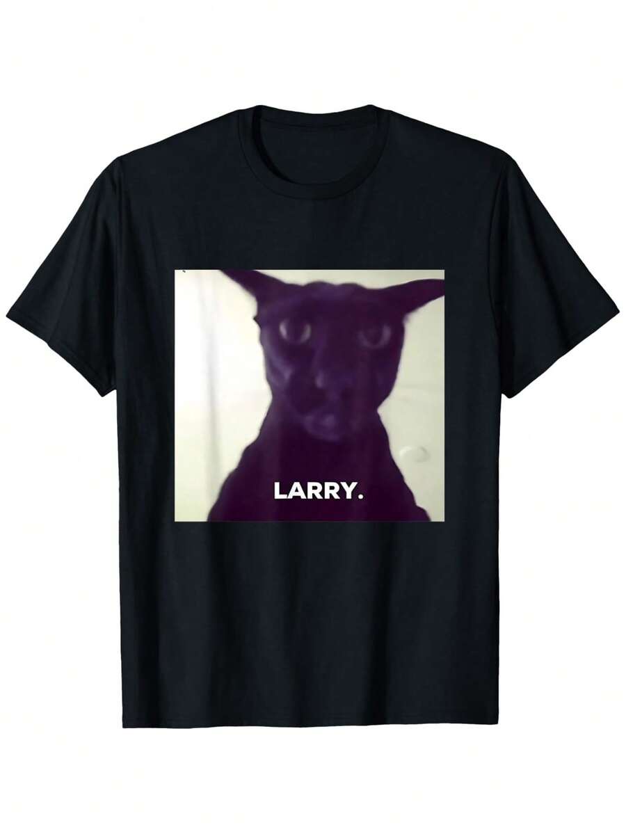 Funny Larry The Cat Meme Unisex T-Shirt S