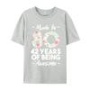 Made In 1980 42 Years Of Being Awesome 42nd Birthday Fitness Tight T Shirt Family Camisa Cotton Fabric T Shirts Unisex Top Tshirts