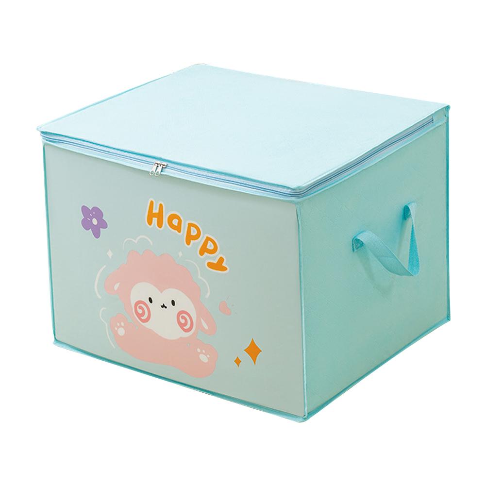 Large Capacity Clothes Quilt Storage Bag Printed Pattern Clothes Foldable Household Box Organizer Dust-proof Storage Wardro W1Y9