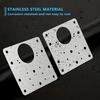 2/4PCS Cabinet Hinge Repair Kit, Adjustable Hidden Hinges w/Screws for Broken Cabinet Doors (Easy Fix Rustproof)