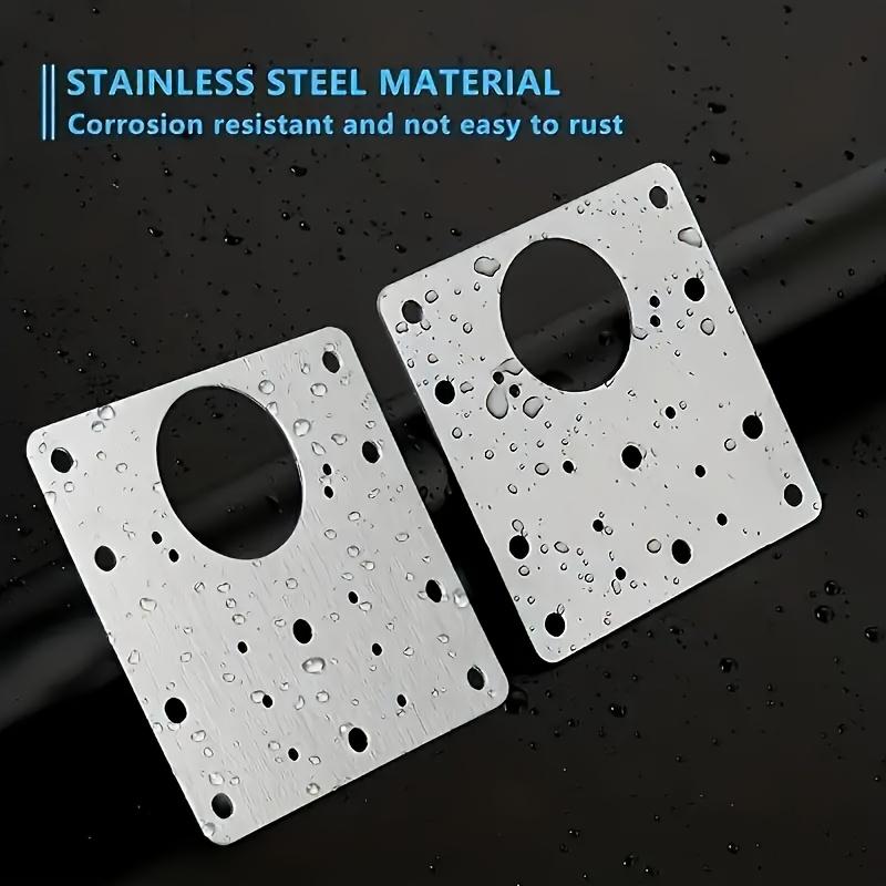 2/4PCS Cabinet Hinge Repair Kit, Adjustable Hidden Hinges w/Screws for Broken Cabinet Doors (Easy Fix Rustproof)