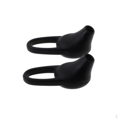 1Pair Universal Silicone Earbuds Eartips Caps for Wireless Earphone Black