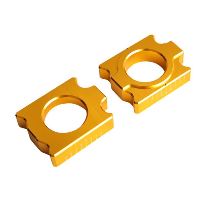 Axle Blocks Chain Adjuster for 690 790 950 990 1050 1090 1190 1290  Supermoto Super Adventure  S 2pcs