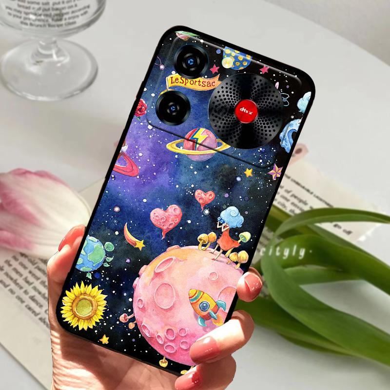 Per custodia telefono ZTE nubia Music 2 4G Music2 Cover Posteriore in Morbido Silicone Per Nubia Music Lusso Moda Protettiva Coque Fundas
