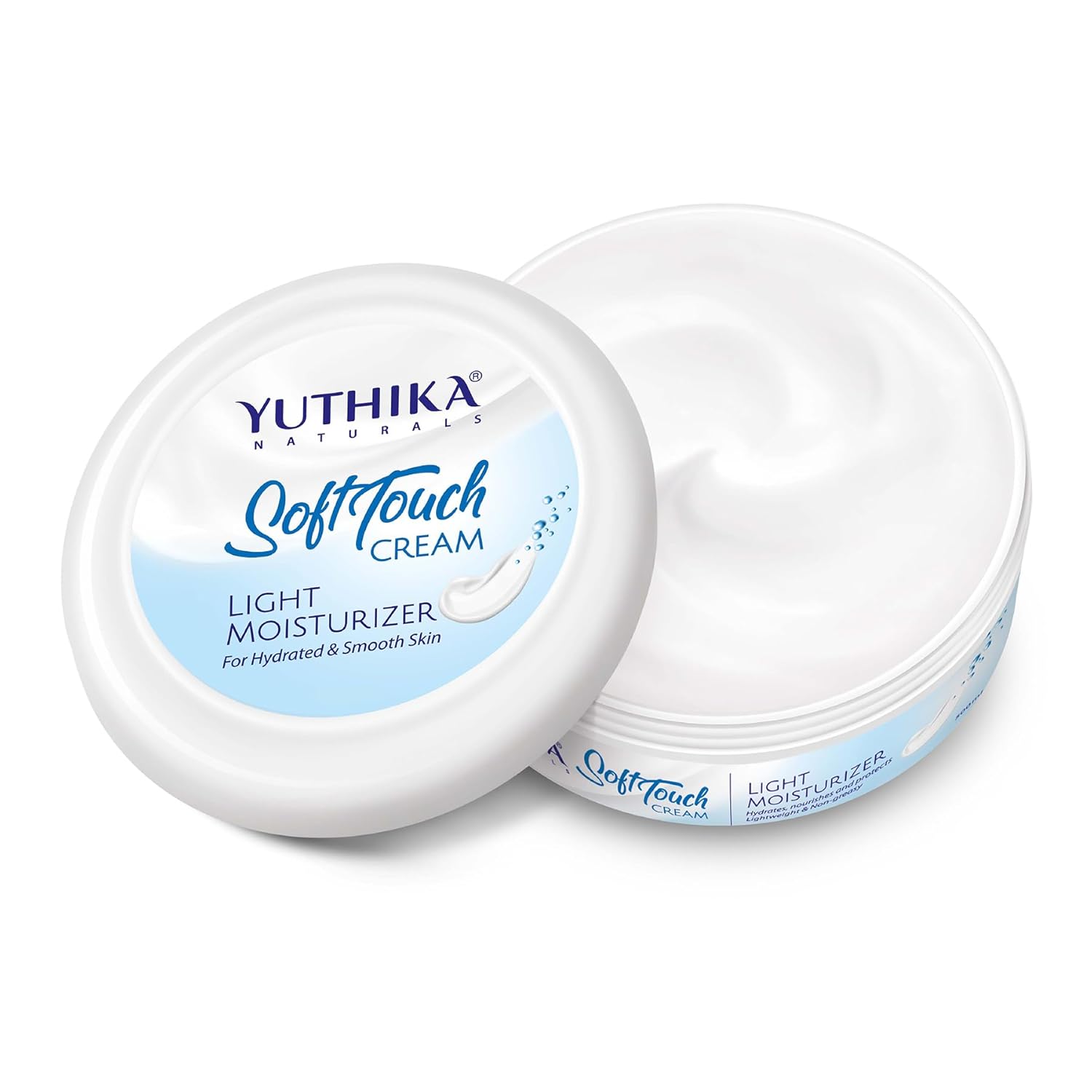

Yuthika Soft Touch Light Moisturizer Cream For Face Hands Body Dry Skin Winter Care Non Greasy Daily Hydration 300 Ml
