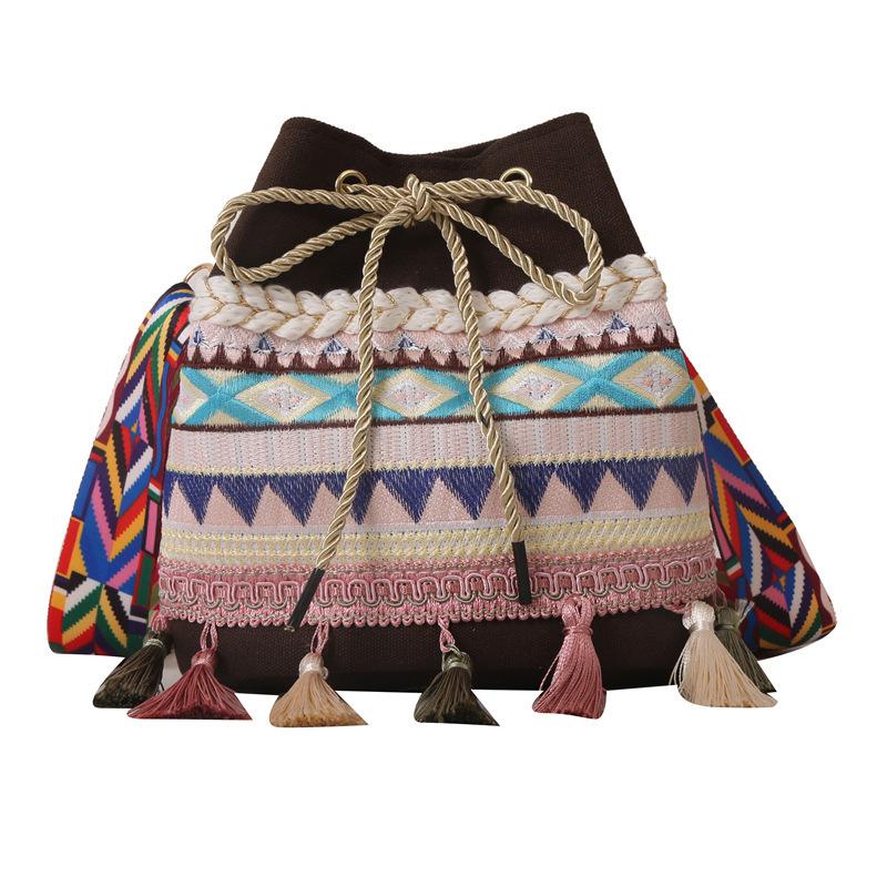 Beuteltasche, modische Umhängetasche im Ethno-Stil, vielseitige Umhängetasche für Mädchen