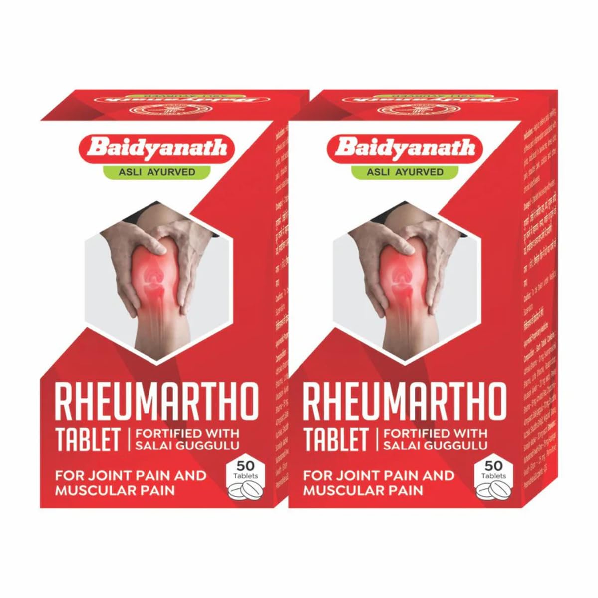 

Baidyanath Rheumartho Ayurvedic Joint Care Tablets For Flexibility And Mobility Support | 50 Tablets Each | Pack Of 2 | Natural Wellness Formula
