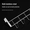 Stainless Steel Punch-Free Door-Back Storage Rack for Kitchen & Bathroom