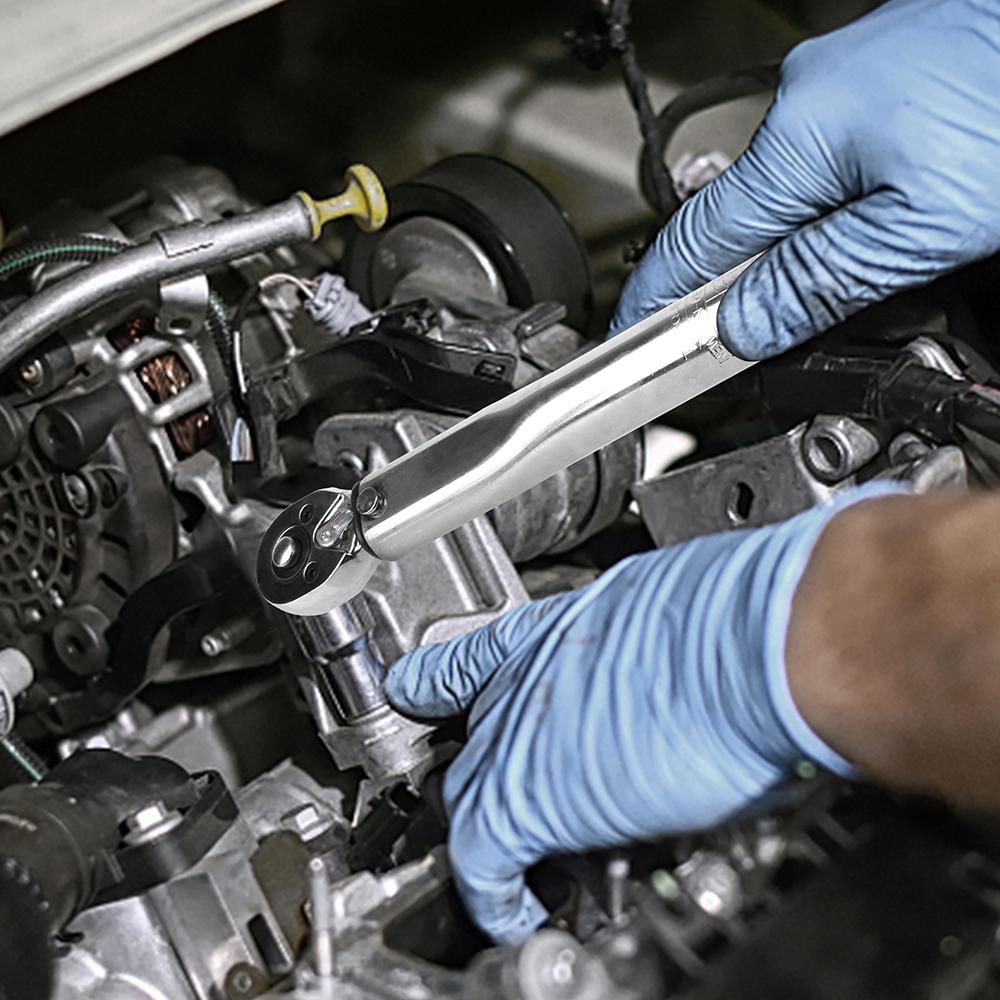 Adjustable Torque Wrench 1/4'' Drive Professional Spanner Hand Tool For Car Bicycle Motorbike Use 5-25N.m Micrometer