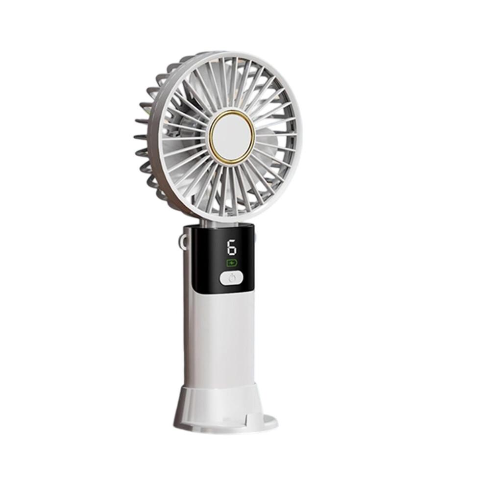 Portable Foldable Handheld Fan with 5 Speeds Rechargeable Cooling for Outdoor Travel
