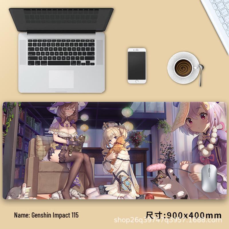 Extra velká podložka pod myš Genshin Impact Venti - Zesílená anime podložka pod klávesnici
