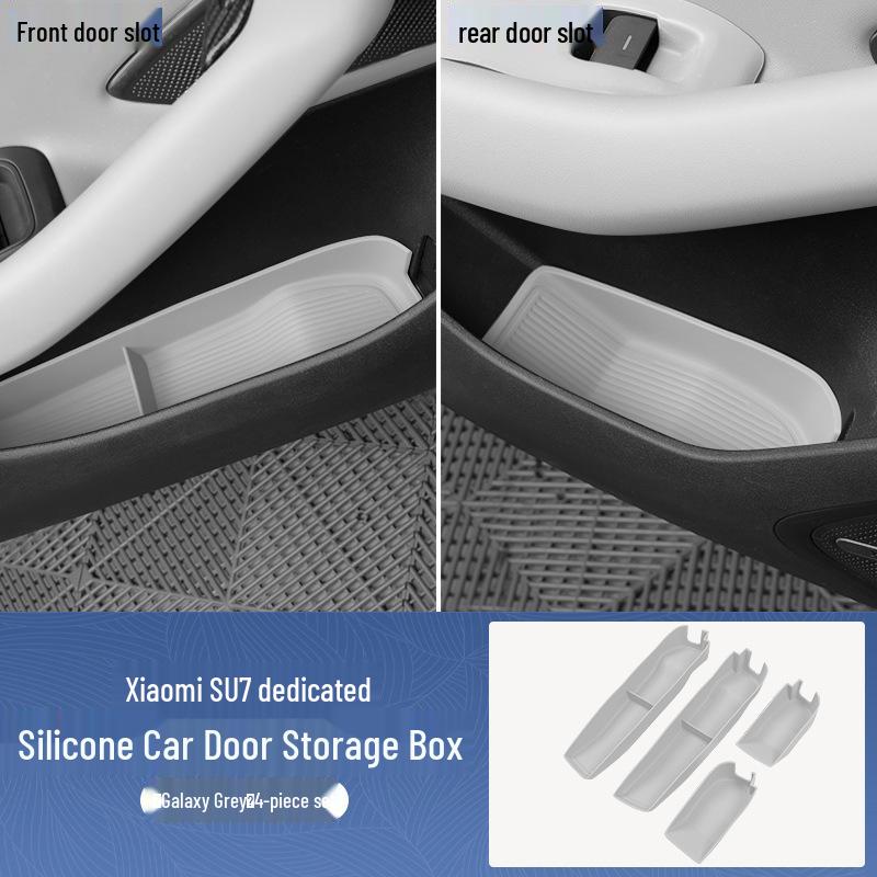 

Xiaomi SU7 Car Door Silicone Storage Mat - Anti-Slip Interior Decoration Accessory