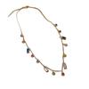 Colorful Zircon Clavicle Choker: 2024 Titanium Steel Women's Necklace, High-End Niche Design