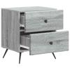 Nightstand Grey Sonoma 43 x 34.5 x 47.5 cm Particleboard
