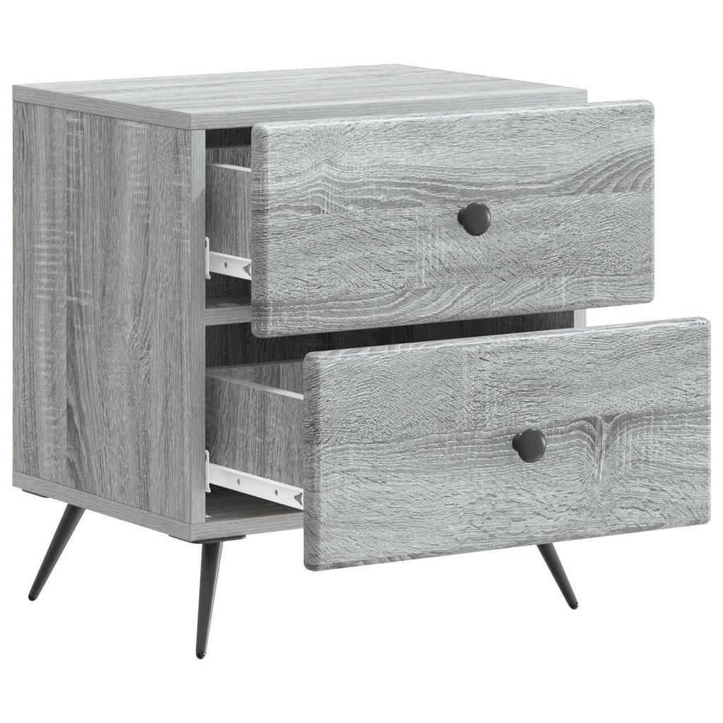 Nightstand Grey Sonoma 43 x 34.5 x 47.5 cm Particleboard