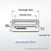 304 Stainless Steel Irregular D-Ring Buckle for Straps and Bags - Light Luxury Accessory
