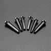 6 Pcs Acoustic Guitar Bridge Pins with Abalone Dot Guitar Replacement Part Various Style Bridge Pins Use for Folk Guitar