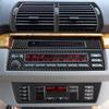 4Pcs Carbon Fiber Interior Central Console Cover Trim For BMW X5 E53 2000-06