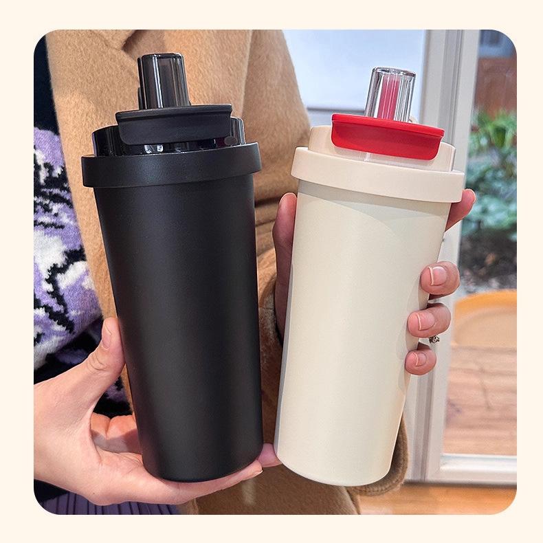 Water bottle111 stainless steel thermos cup for men and women high value cold coffee cup travel portable tea separation cup