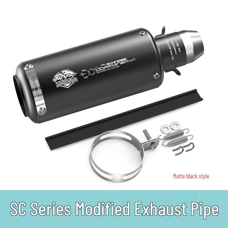 Universal Motorcycle Exhaust for Yamaha, Kawasaki, Honda, CFMOTO 450: SC Street-blasting Full System for Racing