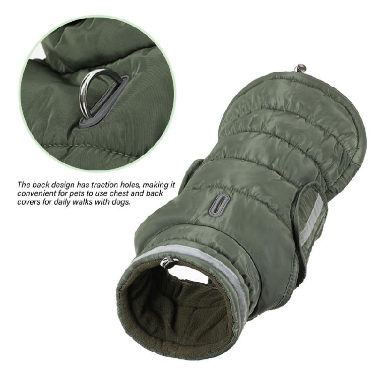 Winter Small Media Dogs Coat Windproof Warm Dogs Garments Cold Weather Coat for Middle to Large Breeds Dogs