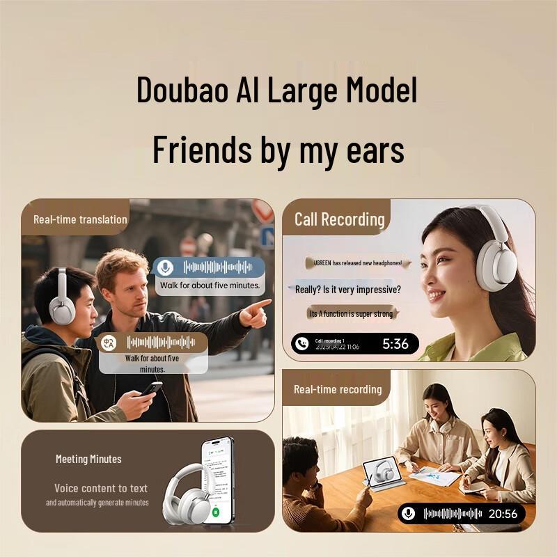 UGREEN HiTune Max6 Wireless Noise-Cancelling Headphones