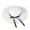 Women Straw Hat Wide Brim Lace-up Ribbon Sun Protection Hat Lightweight Quick-Drying Hat Hiking Walking Neck Coverage Hat