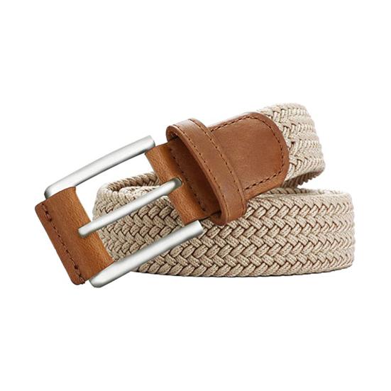 Men Casual Belt Canvas Woven Braided Web Belt Stretch Waist Casual Outdoor Work Belt Trousers Jeans