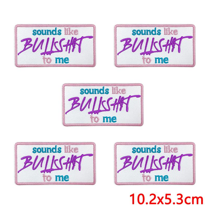 10pcs /Lots Five -Pointed Star Greet Patch Cartoon English Letter Embroidered Patches Iron On Patches For Clothing Jackets Sew Diy