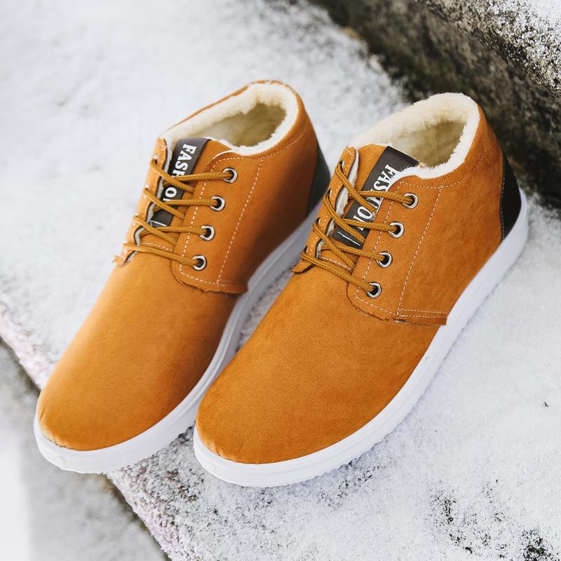 Mens Boots Autumn Winter Help Style Classic Plush Keep Warm Men Casual Shoes Man Snow Boots Plus Size ghn78