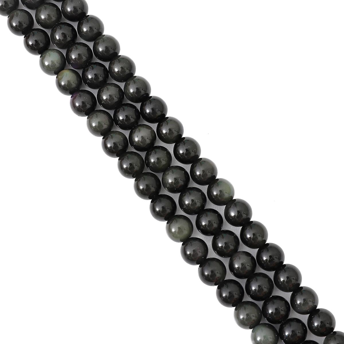 

Натуральний камінь Flash Rainbow Obsidian круглі намистини для виготовлення ювелірних виробів DIY браслет намисто 8mm 48pcs