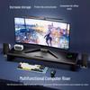 Multifunctional USB Monitor Riser Stand and Desktop Organizer