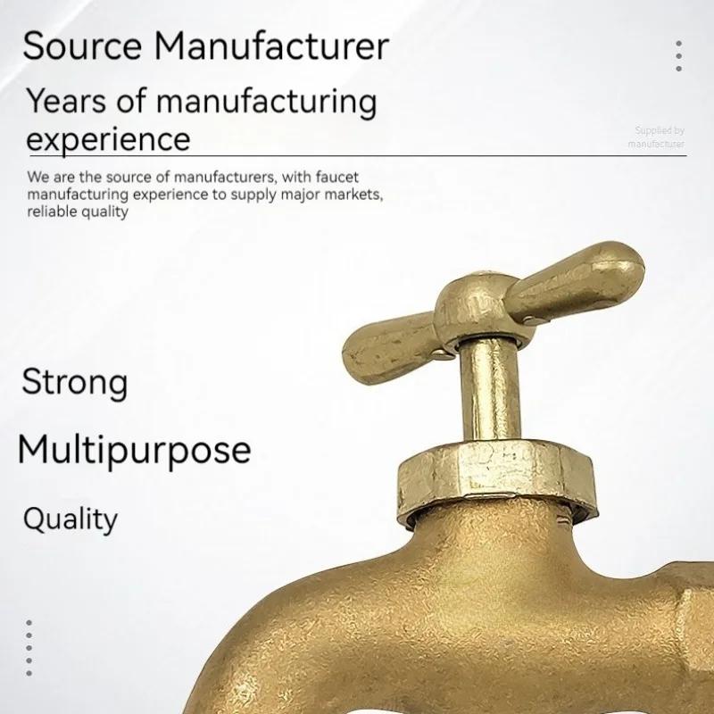 Water Faucet Washing Machine Household Quick Opening Faucet Zinc Alloy Water Faucet Garden Hose Connector Thread Head