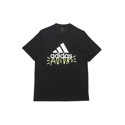 Alphabet Logo Print Crew Neck Sports Short Sleeve T-Shirt Men Tops Black FN1727