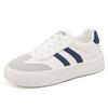 Ladies' Casual Sports Shoes - Lightweight Low Top Shoes with Breathable Lining, Comfortable Sole and Striped Design, Fashionable and Versatile