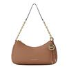 Nolita Gold Stitched Shoulder Strap Pebbled Leather Shoulder Bag Medium Women's Brown