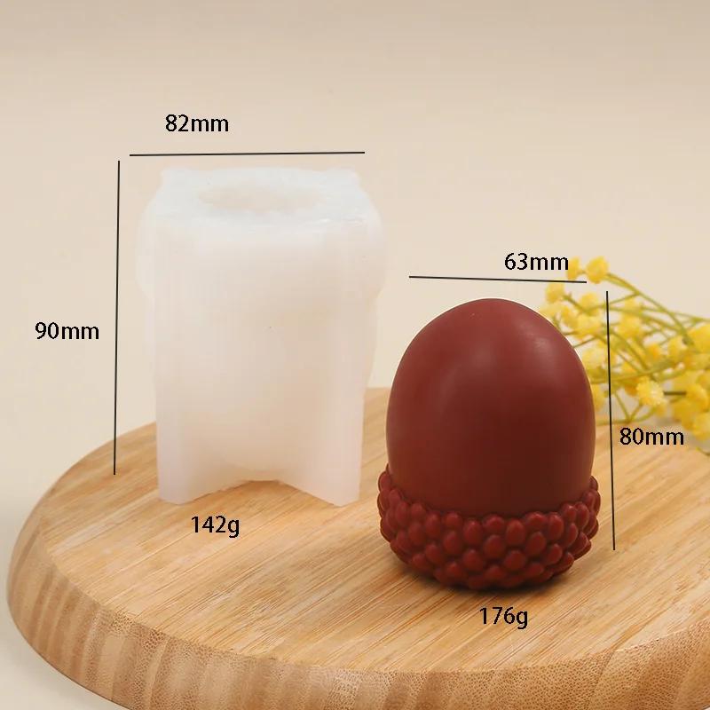 Neue Große Kiefernzapfen Silikon Kerzenform 3D Pinienkern Schokolade Back Kuchenform DIY Handwerk Gips Seife Harzform Weihnachtsgeschenk