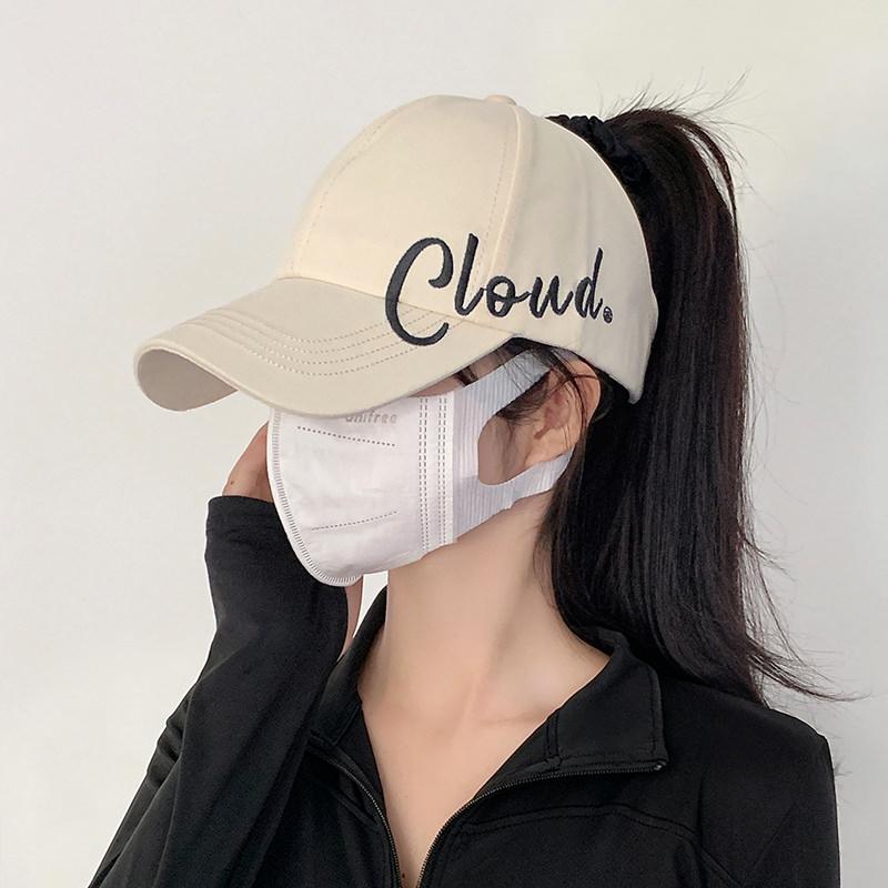 Unisex Adjustable Baseball Cap with Stylish Letter for Summer Sun Protection Outdoor Sports Walking and Travel Hat