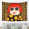 Yayoi Kusama Abstract Painting Tapestry Wall Hanging Aesthetic Home Decor Tapestries for Living Room Bedroom
