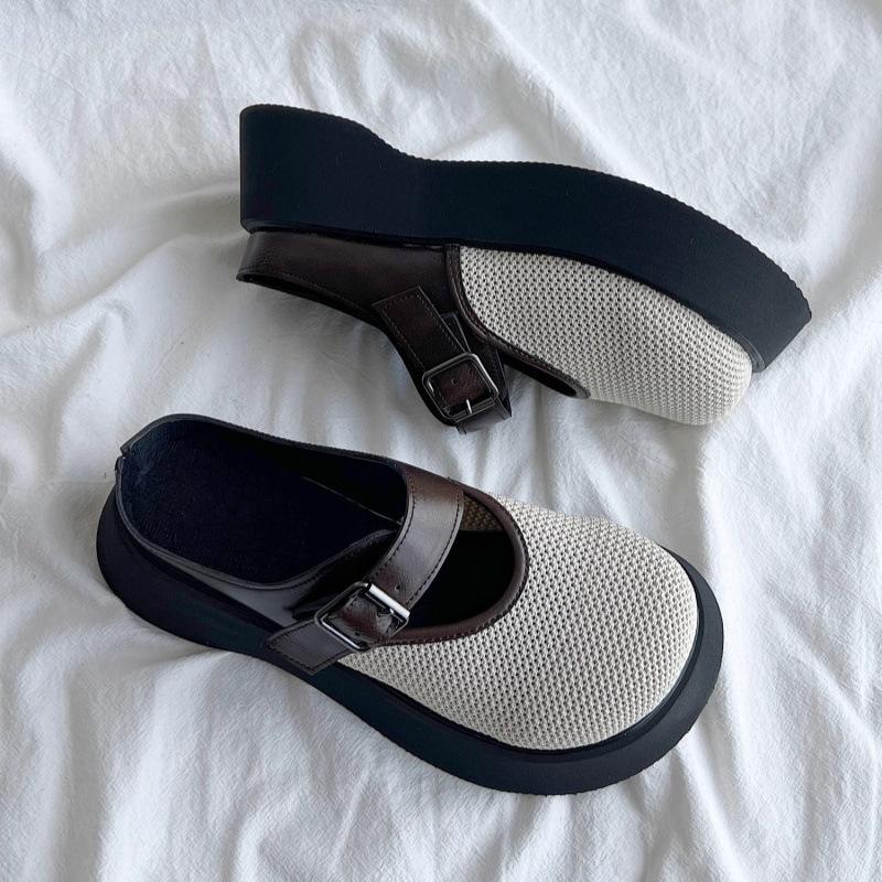 

Туфли Boken на платформе, сумка для обуви, полушлепанцы, женская верхняя одежда, весна 2025, новые туфли Boken на платформе, на одном ходу, полубосоножки 40