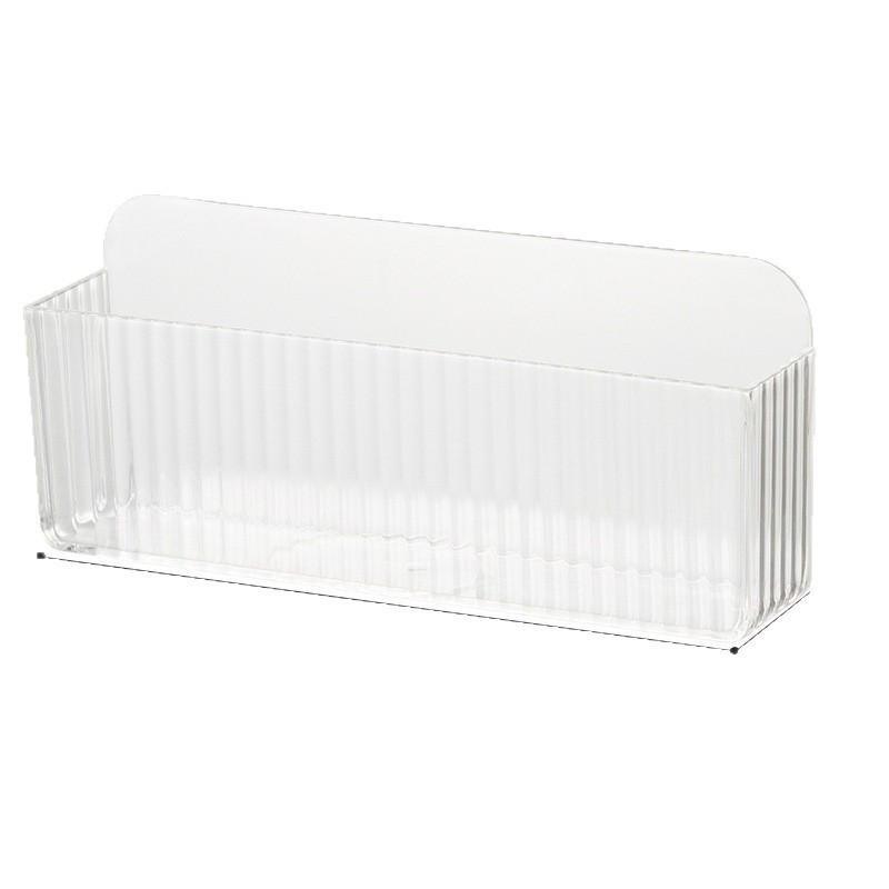 

Wall-Mounted Rectangular Compartment Organizer for Medicine, Cosmetics, and Lipstick Multi-Compartment + Adhesive Back