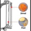 Curățător de Fructe și Legume Multifuncțional din Oțel Inoxidabil - Pepene, Cartof, Morcov, Castravete - Ustensile de Bucătărie pentru Casă - Răzătoare