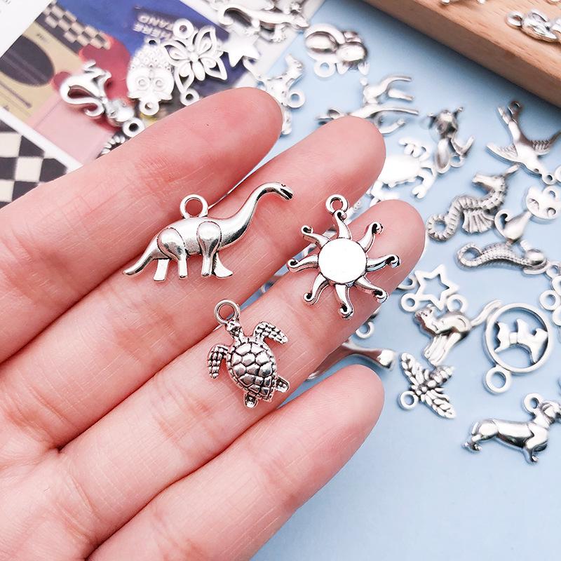 Retro Animal Alloy Pendants Diy Jewelry Accessories For Bracelets Earrings And Luggage
