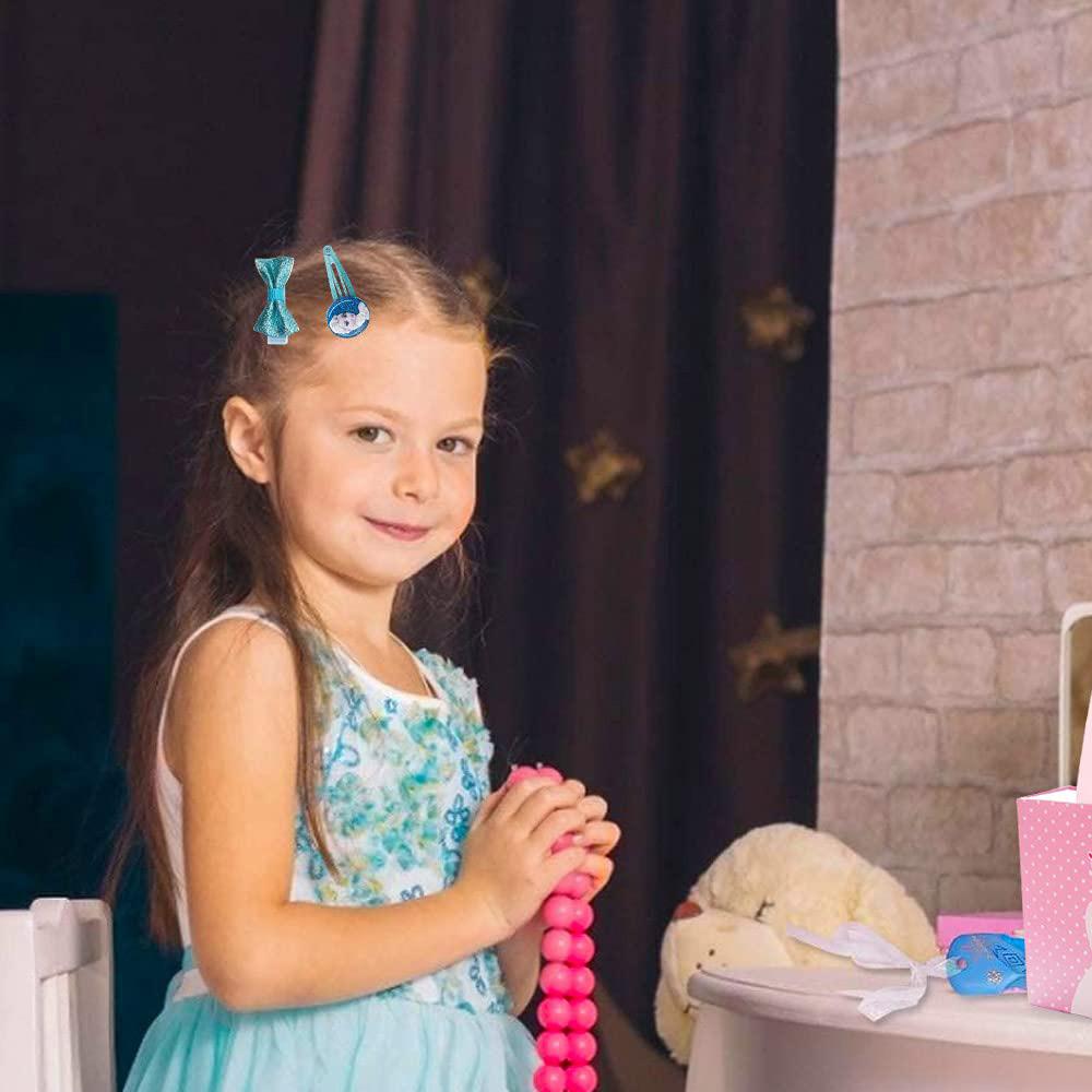 Hair Clip Snowflake Barrettes Princess Hair decoration for Girls Birthday Gifts