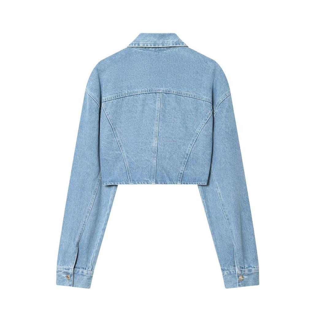 2026 Spring Women's Versatile Denim Jacket - Long-Sleeved Fashion Outerwear (6688024)