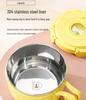 304 Stainless Steel Instant Noodle Bowl Set with Lid - Perfect for Dorms