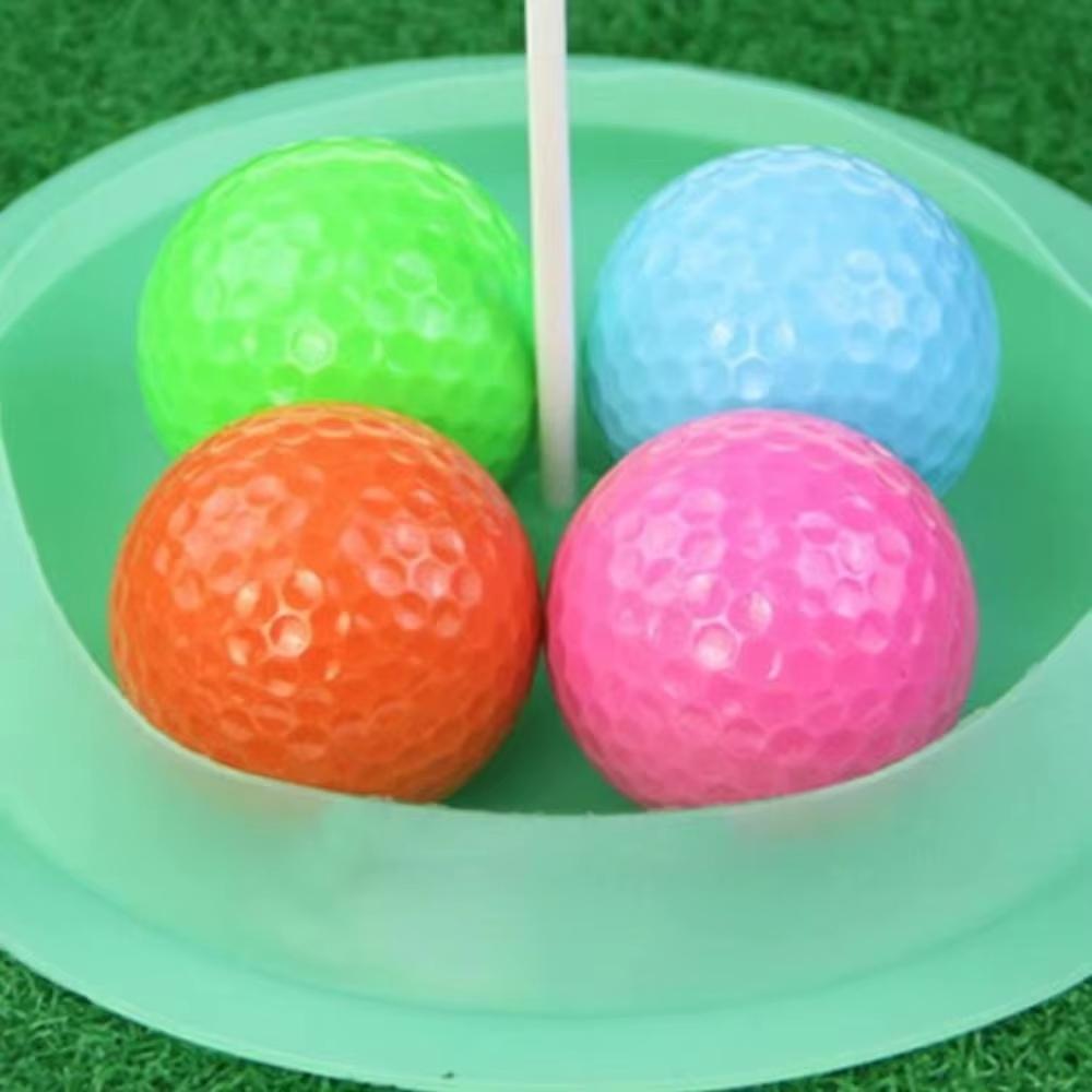 Hole and Flag Golf Putting Cup Practice Cups Training Aid Golf Putting Trainer Training Equipments Silicon Putter Green Cup