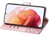 Flip Case for Motorola Moto E14, Butterfly, Rose Gold